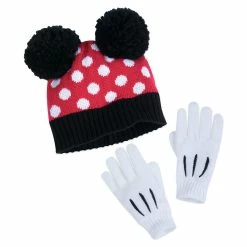 Wholesale ???? Disney Hat And Glove Set - Minnie Mouse Signature - Youth ⭐