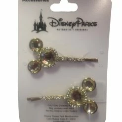 Deals ???? Disney Hair Accessory - Mickey Mouse Barrette Clip - Jeweled Clear ????