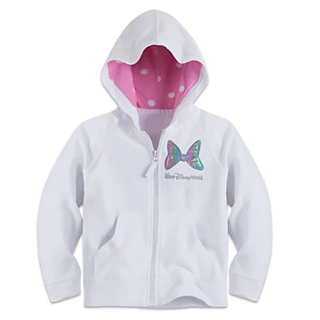 Best Sale ???? Disney Zip Hoodie For ???? Girls - Minnie Mouse Sequined - White ???? 1 Best Sale ???? Disney Zip Hoodie For ???? Girls - Minnie Mouse Sequined - White ????