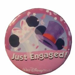 Hot Sale ???? Disney Souvenir Button - Just Engaged - Ear Hats ????