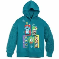 Cheap 🔔 Disney Pullover Hoodie For Kids - Holiday Pixar - Blue 🔥