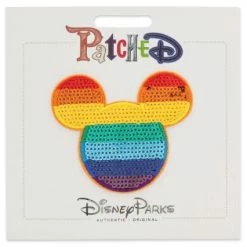 Cheap ⌛ Disney Iron On Patch - Patched - Mickey Mouse Rainbow ????
