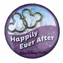Outlet ???? Disney Souvenir Button - Happily Ever After - Cinderella Castle ????