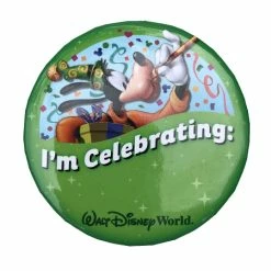 Wholesale ???? Disney Souvenir Button - I'm Celebrating - Goofy ????