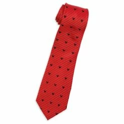 Brand new ✔️ Disney Silk Tie - Mickey Mouse Striped - Red ⭐