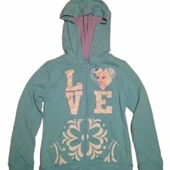 Deals ???? Disney Hoodie For ???? Girls - Frozen - Elsa Zip Up Jacket - Love ????