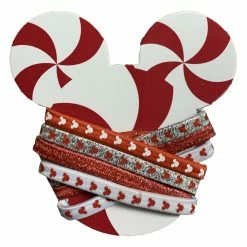 Wholesale ???? Disney Hair Ties - Holiday Mickey Mouse - Peppermint ????
