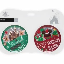 Discount ???? Disney Souvenir Button Set - Holiday Treats - Set Of 2 ⌛