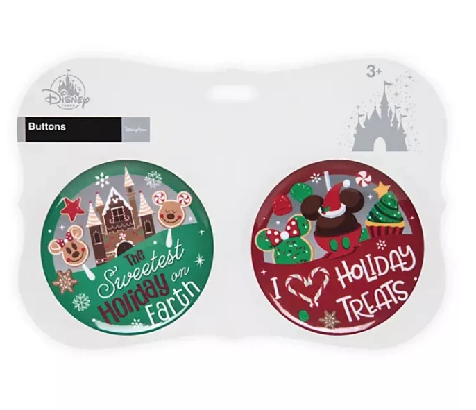 Discount ???? Disney Souvenir Button Set - Holiday Treats - Set Of 2 ⌛ 1 Discount ???? Disney Souvenir Button Set - Holiday Treats - Set Of 2 ⌛