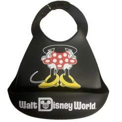 Hot Sale ❤️ Disney Bib With Crumb Catcher - Minnie Mouse - Silicone ????