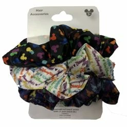 Discount ???? Disney Hair Scrunchies - Disney Park Icons - Pack Of 3 ????
