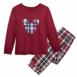 Best Pirce 😉 Disney Kids Sleep Set - Holiday Mickey Mouse - Plaid 🔔